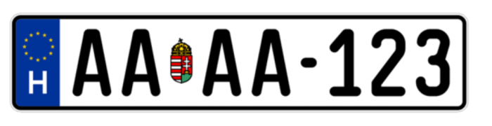 Új rendszám