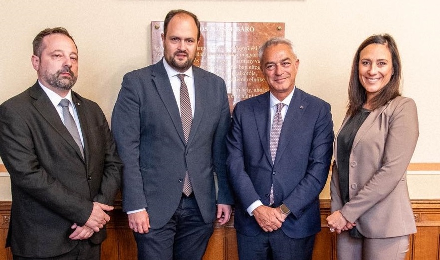 Nacsa Lőrinc és az olasz delegáció